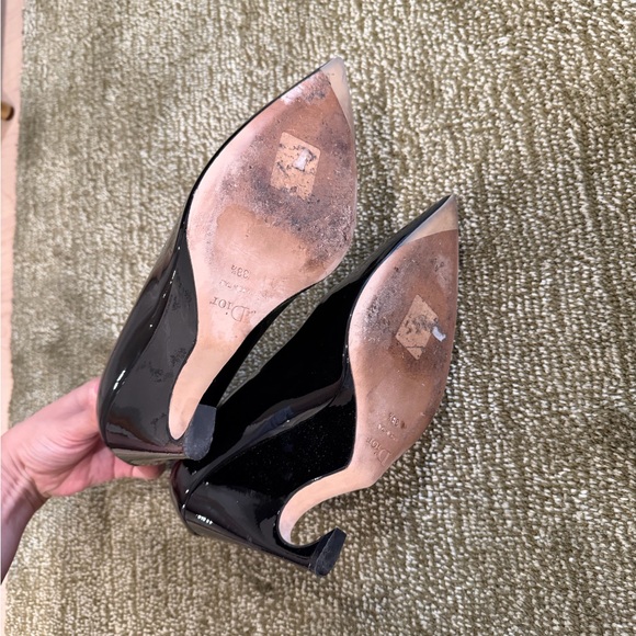 Raf Simmons Dior Black Patent Leather Heels - Picture 3 of 4